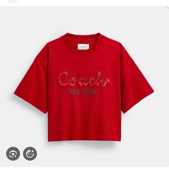 NWT Coach Cropped T-shirt